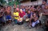 Balázs Buzás with local kids, Kandangai, Middle Sepik River, PAPUA NEW GUINEA. Photo: Ákos Steiger