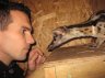 Balazs Buzas with Owston’s Palm Civet (<em>Chrotogale owstoni</em>) male, Rare Species Conservation Centre, Sandwich, UNITED KINGDOM