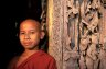Monk, Shwenandaw Kyaung, near Mandalay, MYANMAR (BURMA)
