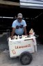 Ice cream seller, Divisadero train station, Chihuahua, MEXICO