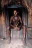 48 years old Dani tribesman wears koteka, Wesagalep (1712 m), Baliem Gorge, Papua, INDONESIA