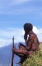 <p>48 years old Dani tribesman, between Wesagalep (1712 m) and Mukima (2065 m), Baliem Gorge, Papua, INDONESIA</p>