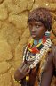 Hamar girl, market, Turmi (940 m), South Omo Valley, ETHIOPIA