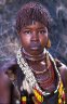 Karo girl, Kolcho (426 m), near the Omo River, South Omo Valley, ETHIOPIA