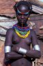 Dasanech girl, 1 km SW of Omorate, near the Omo River (372 m), South Omo Valley, ETHIOPIA