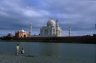 Taj Mahal seen from the Yanuma River, Agra, Uttar Pradesh, INDIA