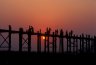 U Bein Bridge, near Mandalay, MYANMAR (BURMA)