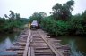 „Taxi-brousse” crossing the bridge, 12 km N of Mananara, 122 km N of Sonainerana-Ivongo, MADAGASCAR