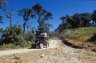 Jeep with Hungarian tourists (Baraka group), near Mt. Victoria (3053 m), Chin State, MYANMAR (BURMA)