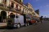 “Camello” city bus front of the Capitolium, Havana, CUBA